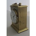 **Astral Miniature Mantle Clock**Made in Great Britain-7.5 cm High-Over Wound-Not Working