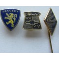 Pin/Lapel Car Badges-Opel/Renault/Peugeot/Chevrolet-As per Photos