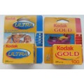 Kodak Ultra Plus Kodak Gold-Out Dated Films.