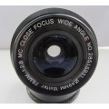 Vivitar 28mm f2.8 MC Close Focus Wide Angle Lens-Konica Mount...Looking Clean