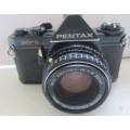 Pentax MV-1 35mm S.L.R.Camera-SMC PentaxpM 1:2 50mm Lens-Shutter Firing Smoothly-Working-Lens Clean