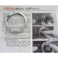Pentax Mount Adapter K-Original in Original Package