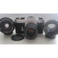 Pentax Spotmatic-F 35mm Camera-SMC Takumar 1:1.8/55 Lens Plus Two