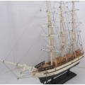 Model Sailing Boat-Wood-Total Length-30cm-Hight-30cm