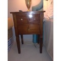 2 X solid bedside tables