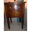 2 X solid bedside tables