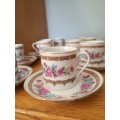 10 X  vintage expresso cups and saucers