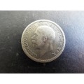 1929 ONE SHILLING silver  coin