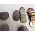 MIX LOT OF 90 COINS  @R1 START ,,,,
