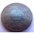 KEY DATE 1893 1 SHILLING  ZAR  COIN ,,,, silver coin