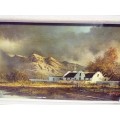 WOW!! investment art by HENTIE MEYER, COTTAGE OIL ON BOARD VALUE R15500