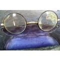 Gold Filled Eyeglasses  1/10 12ct 12k Frame 1900`s Stamped Round Antique Cable Ends