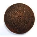 1800 C AUSTRIA Emperor Franz II Hapsburg Antique 6 Kreuzer Austrian Coin