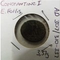 RARE ancient coin Constantine I 1st Ancient Roman Bronze Coin  Circ Jupiter REV