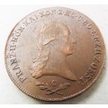 1 1800 C AUSTRIA Emperor Franz II Hapsburg Antique 6 Kreuzer Austrian Coin