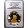 RARE Nelson Mandela 90th Birthday Celebration GOLD AND SILVER PROOF 69 NGC