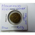RARE Ancient Roman  Coin Maximianus 286 - 305 Ad Maximianus Receiving Victory