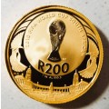 Rare 2010 1 oz 24ct gold R200 Fifa coin (solid 24 ct gold)