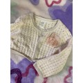 HandM Light Pink flower knitwear for baby 4-6M