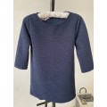 TOPSHOP WOMEN Blue Topping 3/4 sleeve EUR36 US4