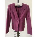FOREVER NEW WINE RED SUIT JACKET AUS6 EUR34 S