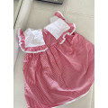 Red and White Strip Skirt (fruit pattern) 2-3Y