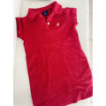 POLO Dark Red Dresses for Girl 2-3Y