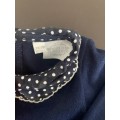KOCO BINO Baby BlueandWhite knot Top T-shirt Handmade 12-18M