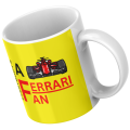 Ferrari F1 Coffee Mug - Everybody`s A Ferrari Fan (Yellow)