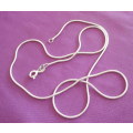 A 50cm SOLID SILVER SNAKE CHAIN