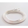 A 50cm SOLID SILVER SNAKE CHAIN