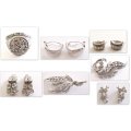 A LOT OF WELL MADE COSTUME JEWELLERY INCLUDING A MARCASITE RING