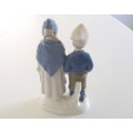 VINTAGE GDR LIPPELDORF PORCELAIN FIGURE OF A  BOY AND GIRL--PERFECT CONDITION