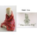 A ROYAL DOULTON ORNAMENT OF A BOY NAMED `THIS LITTLE PIG`--Check loadshedding times