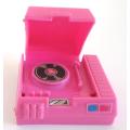 A VINTAGE 1982 BARBIE RECORD PLAYER AND TRAY