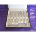 A SET OF GERO 90 EP SILVER PLATED FORKS BOXED