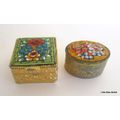 2 ITALIAN MOSAIC PILL BOXES