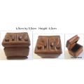 4 INTERESTING SMALL WOODEN TRINKET BOXES