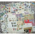 LOTS OF STAMPS AND OLD ENVILOPES