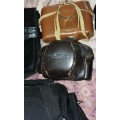 A few nice camera cases and bags - most are leather