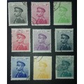 Serbia stamps  1911 King Peter used set