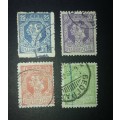 King Petar I and Prince Alexander stamps used set