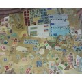 World stamps on paper mixed lot