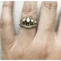 Antique Engagement Ring - 19th Century Rose Cut Diamonds