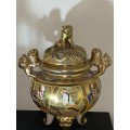 Gorgeous Oriental large SATSUMA Incense Burner in great condition: Stunning item!!!!