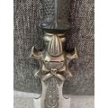Collectible Stainless steel dagger: Ornate and 280 mm in length