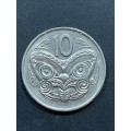 1975 NEW ZEALAND 10 CENTS COIN Good condition !!!