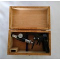 Vintage Microscope in original wooden box in excellent condition