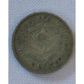 1957 Union of SA Silver 2 S coin