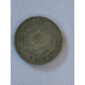 1959 Silver Union of SA 6 D coin